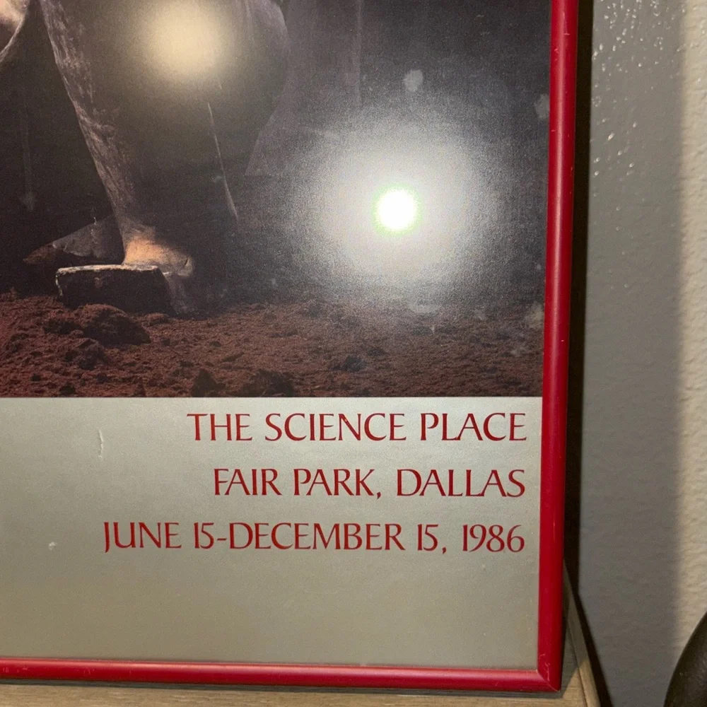 Framed 1986 Poster Dallas Texas USA Science Place CHINA 7,000 Years of Discovery